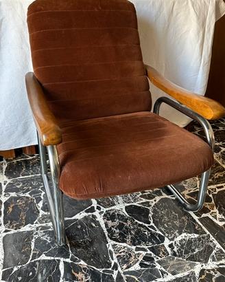 Poltrona vintage reclinabile