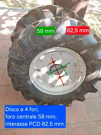 copia ruote per motozappa