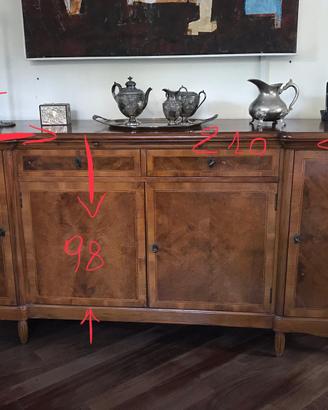 Credenza classica 4 ante e 2 cassetti – 210 cm