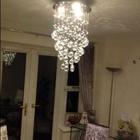 lampadario moderno in cristallo 