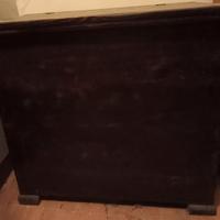 cassapanca inizio '900 in arte povera color noce