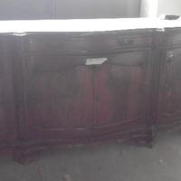 Antiquariato, salotto in piuma di noce