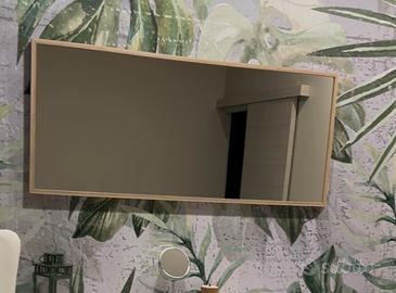 Specchio rovere chiaro 70x160