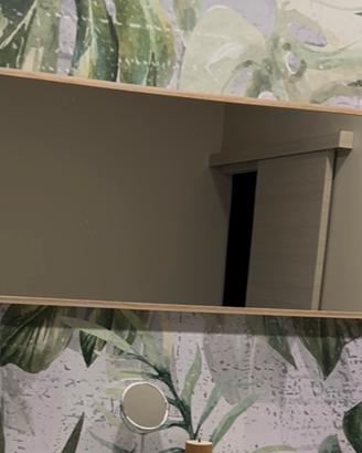Specchio rovere chiaro 70x160