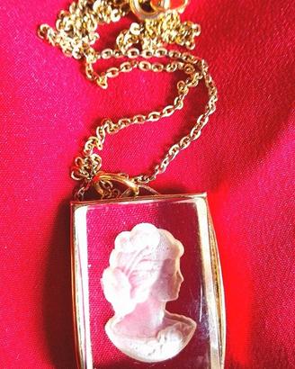 Collana vintage cristallo dama