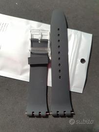 Cinturino nuovo nero con fibbia Swatch, 19mm