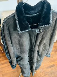 Cappotto Montone Nero Donna