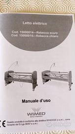 Letto elettrico con materasso medico