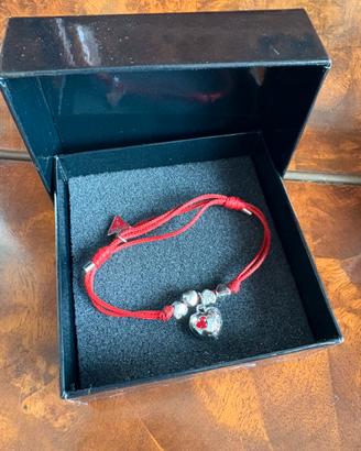 Braccialetto da donna Guess - Cuore Rosso Argento