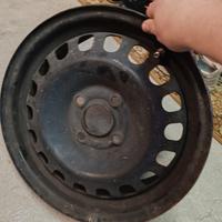 4 cerchi in ferro 15 pollici opel corsa + sensori