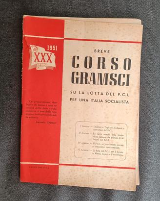 Libro vintage politica storia, 1951 corso Gramsci