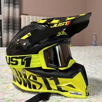 Casco da Cross Just1 Full Carbon taglia M