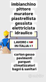 Imbianchino pittore muratore gessista piastrellist