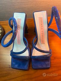 Sandali Chiara Ferragni blu glitter - Numero 36