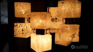 lampadario Mazzega in vetro di Murano vintage