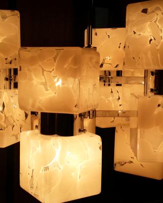 lampadario Mazzega in vetro di Murano vintage