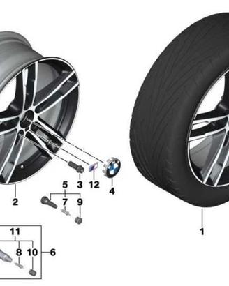 CERCHI BMW 719M 18” style 719 jet black 5x120 OEM