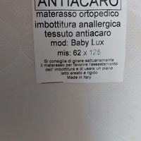 Materasso sfoderabile letto con sponde