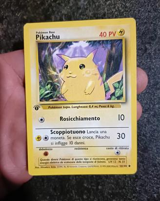 Pikachu prima edizione 58/102 LP