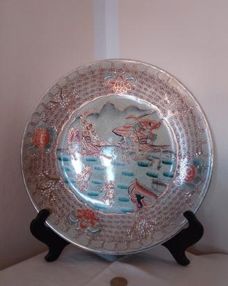  Piatto Satsuma Antico 35 cm- periodo Meiji