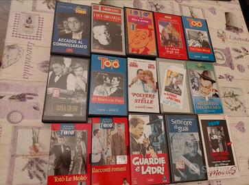 Lotto 15 VHS Totò e Cinema Classico Italiano
