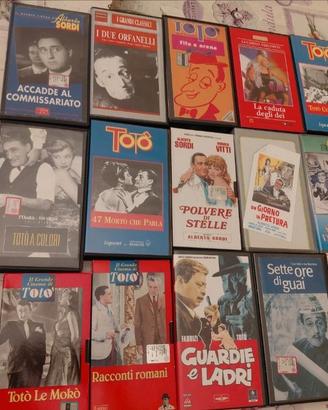 Lotto 15 VHS Totò e Cinema Classico Italiano