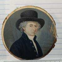 dipinto in miniatura antica dell 800