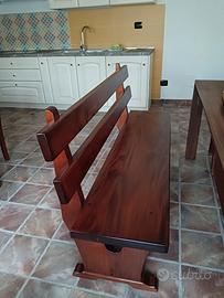 Panca legno massiccio della Val Varaita