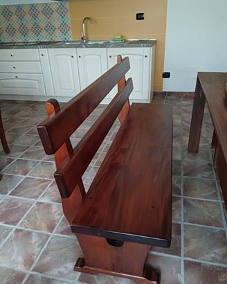 Panca legno massiccio della Val Varaita