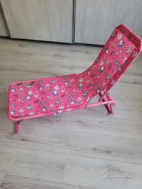 Lettino mare unicorni per bambina