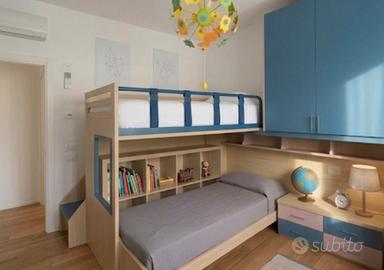 Cameretta Moretti Compact a soppalco