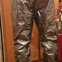 pantaloni uomo imbottiti argento