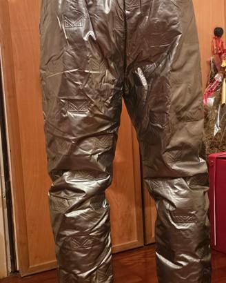 pantaloni uomo imbottiti argento