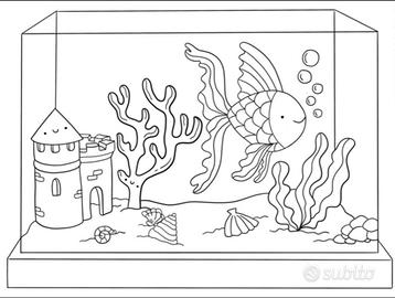 Acquario 60 litri e accessori 