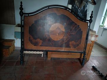 letto ferro battuto vintage primi 900