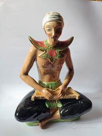 Scultura ceramica art deco Zaccagnini H 37