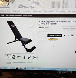 Panca Regolabile Addominali Tecnofit