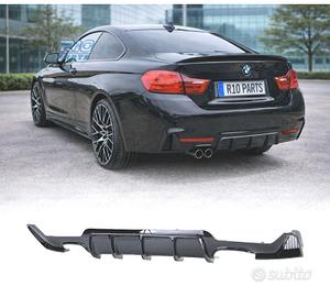 DIFFUSORE BMW F32 F33 F36 LOOK M PERFORMANCE NERO 