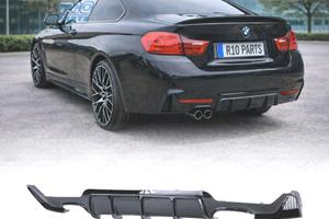 DIFFUSORE BMW F32 F33 F36 LOOK M PERFORMANCE NERO 