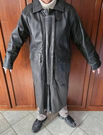 Cappotto Trench in pelle