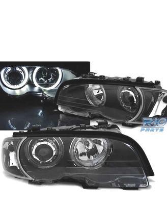 FARI BMW E46 COUPE CABRIO 99-03 ANGEL EYES LED NER