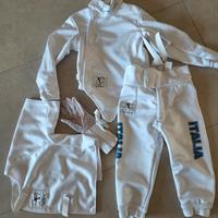 tuta da scherma per bambini mancini 146cm 