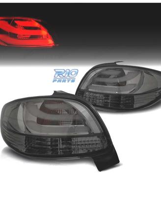 FANALI PEUGEOT 206 98-09 LIGHT BAR FONDO CROMATO A