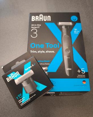 Regola barba Braun xt3 con lama di ricambio