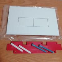 Pucci Placca Eco per cassetta bianca due pulsanti