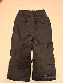 Pantaloni sci neve bambino 5 anni 105-114 cm