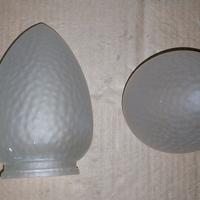 vetro a pigna per lampadario attacco 80 mm