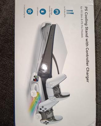 Supporto ps5 slim e pro più caricatore