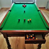 Snooker 3x6 piedi biliardo anni 1890-1900