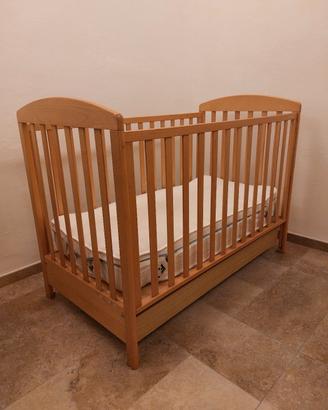 Lettino in legno Foppapedretti  + kit materassino